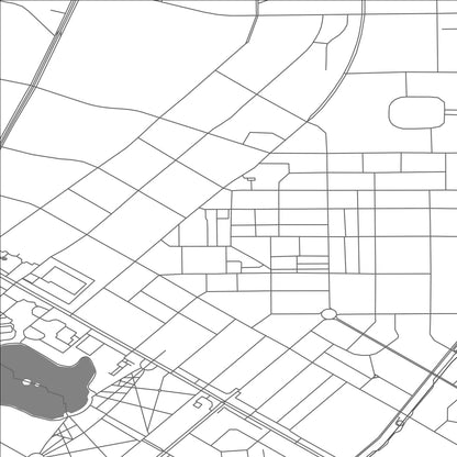 ROAD MAP OF DAQING, CHINA BY MAPBAKES
