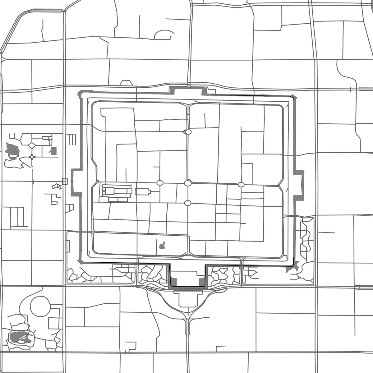 ROAD MAP OF DATONG, CHINA BY MAPBAKES