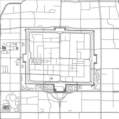 ROAD MAP OF DATONG, CHINA BY MAPBAKES