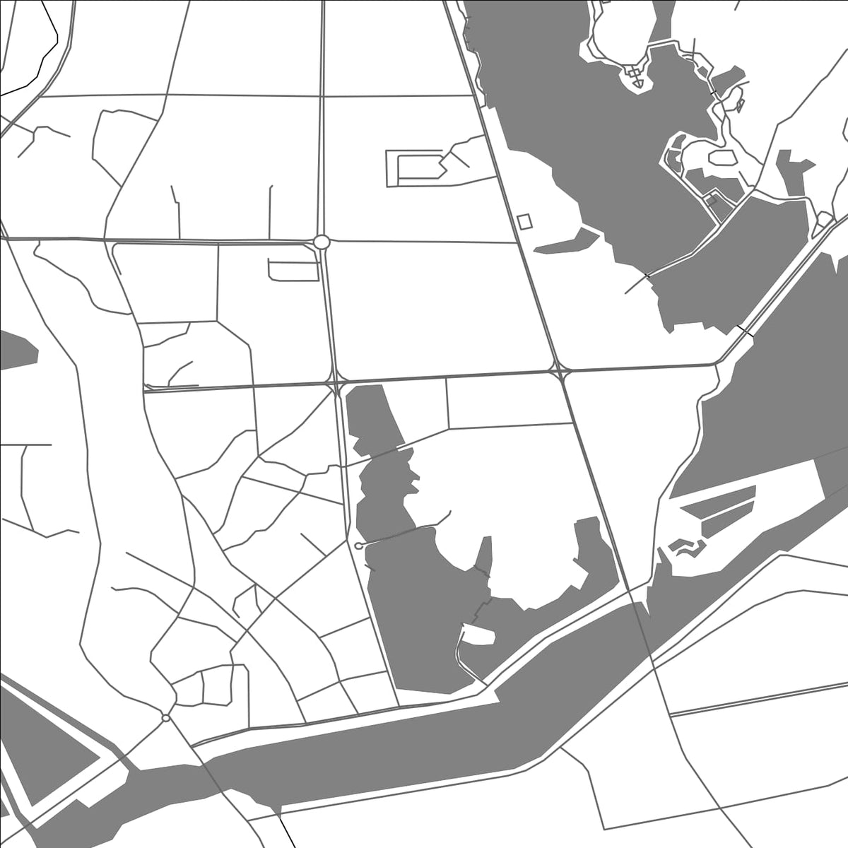 ROAD MAP OF DAYE, CHINA BY MAPBAKES