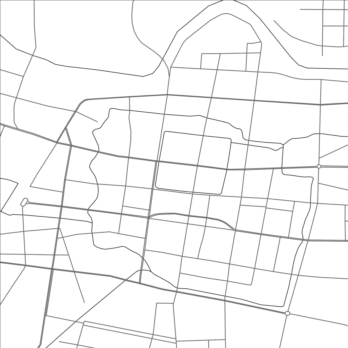 ROAD MAP OF DENGZHOU, CHINA BY MAPBAKES