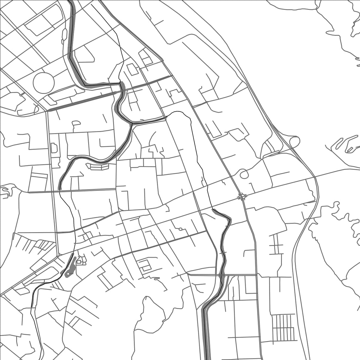 ROAD MAP OF DINGXI, CHINA BY MAPBAKES
