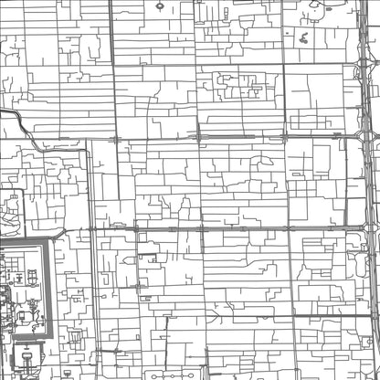ROAD MAP OF DONGCHENG, CHINA BY MAPBAKES