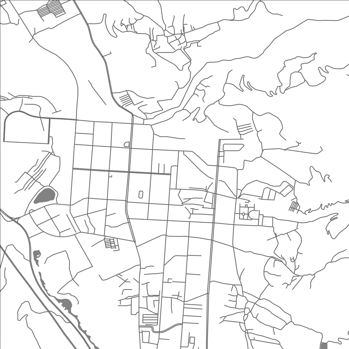 ROAD MAP OF DONGCHUAN, CHINA BY MAPBAKES
