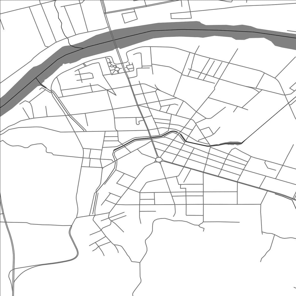 ROAD MAP OF DONGNING, CHINA BY MAPBAKES