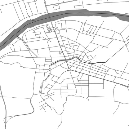 ROAD MAP OF DONGNING, CHINA BY MAPBAKES