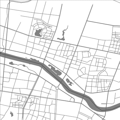 ROAD MAP OF DONGYANG, CHINA BY MAPBAKES