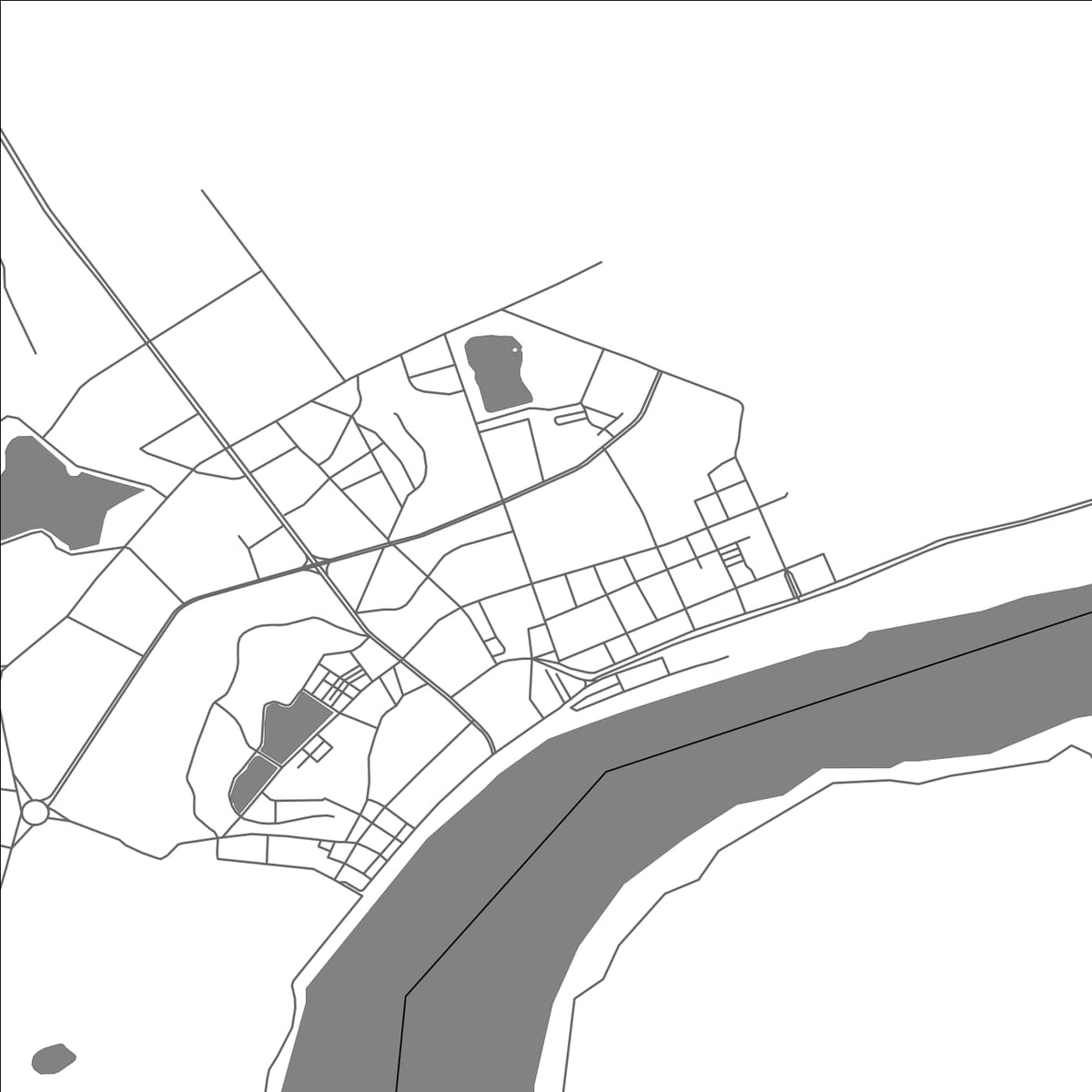 ROAD MAP OF DUCHENG, CHINA BY MAPBAKES