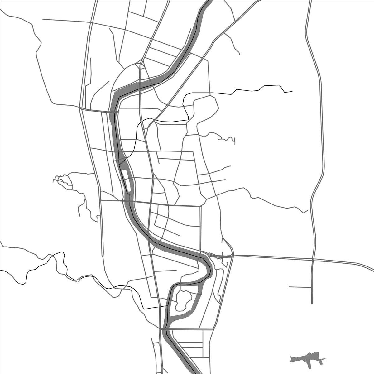 ROAD MAP OF DUYUN, CHINA BY MAPBAKES