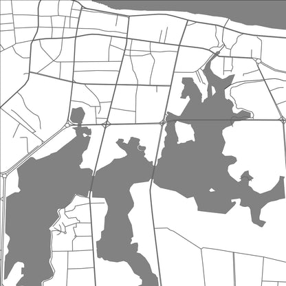 ROAD MAP OF EZHOU, CHINA BY MAPBAKES