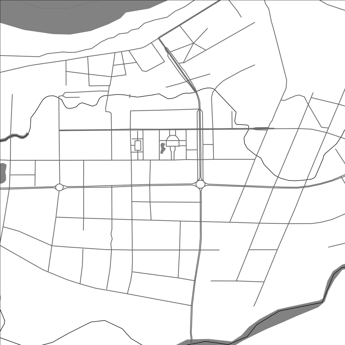 ROAD MAP OF FENGCHENG, CHINA BY MAPBAKES
