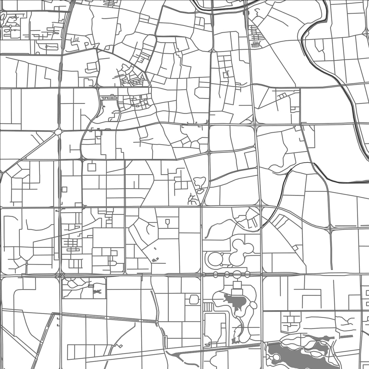 ROAD MAP OF FOSHAN, CHINA BY MAPBAKES