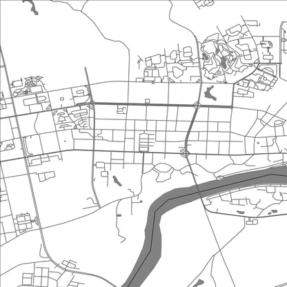 ROAD MAP OF FUSHUN, CHINA BY MAPBAKES