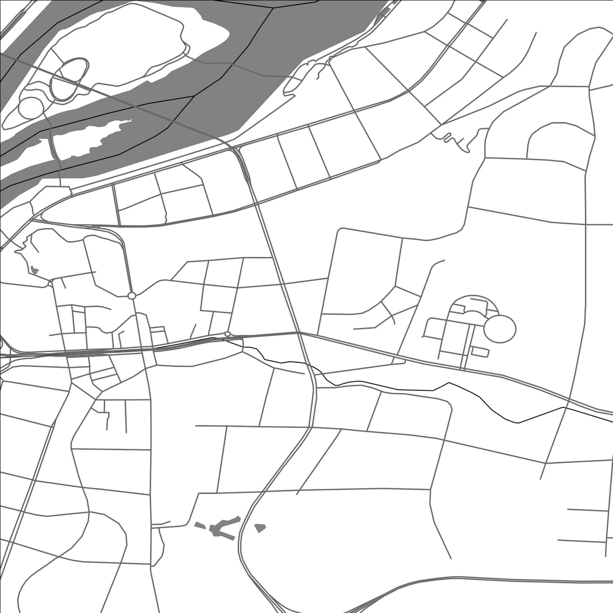 ROAD MAP OF GAOPING, CHINA BY MAPBAKES