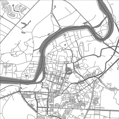 ROAD MAP OF GAOZHOU, CHINA BY MAPBAKES