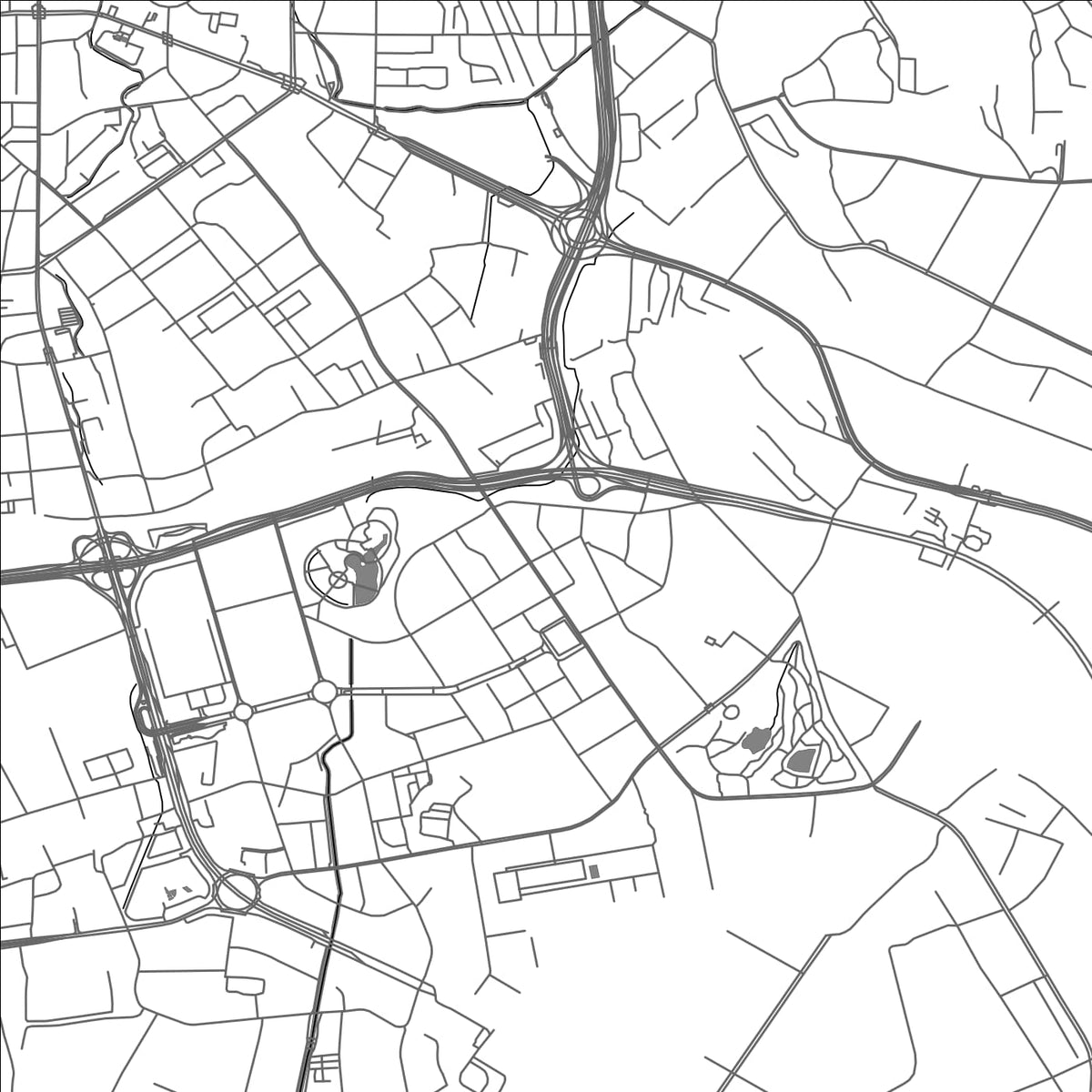 ROAD MAP OF GUANDU, CHINA BY MAPBAKES