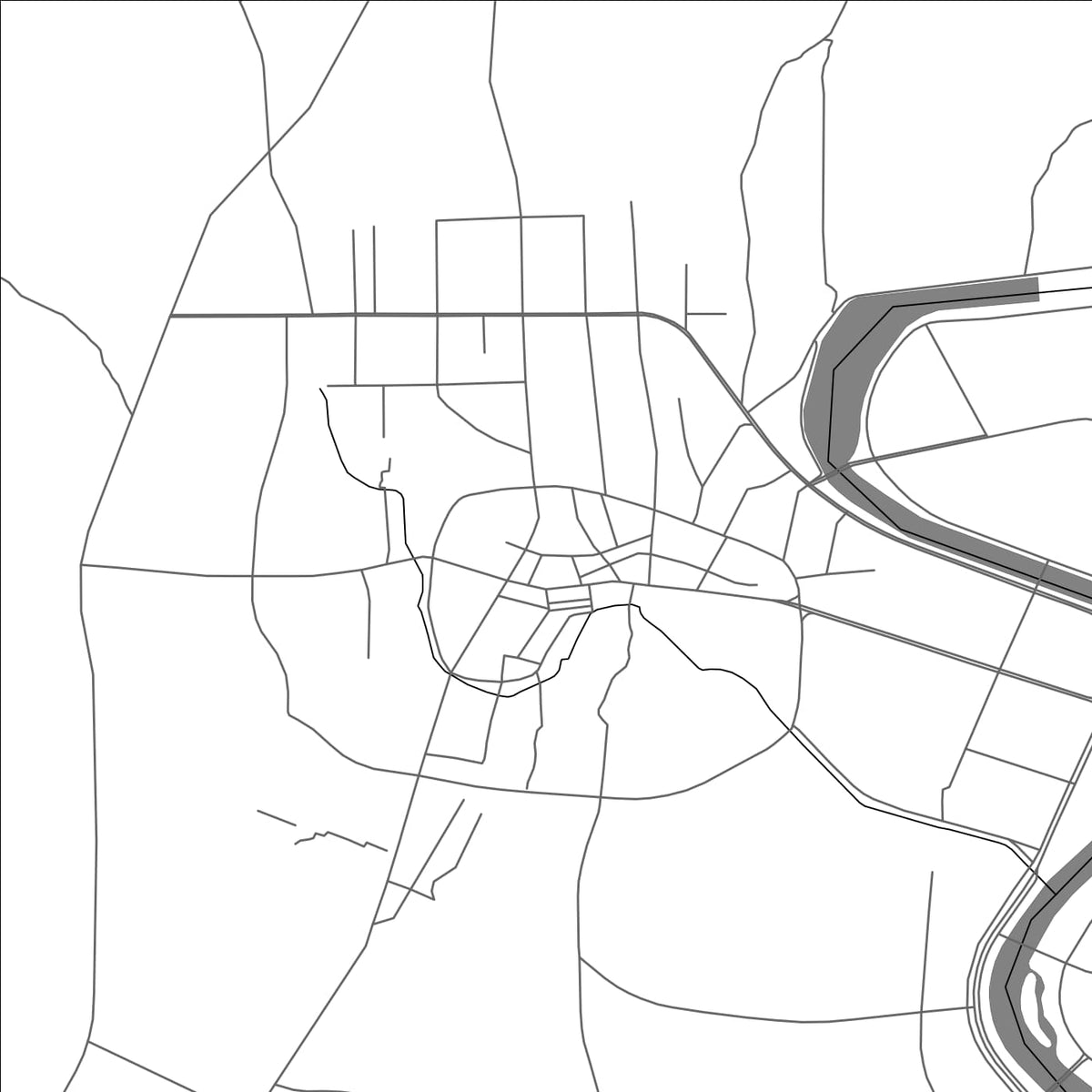 ROAD MAP OF GUANGSHUI, CHINA BY MAPBAKES