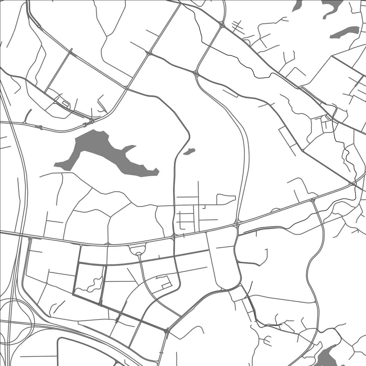ROAD MAP OF GUANHU, CHINA BY MAPBAKES