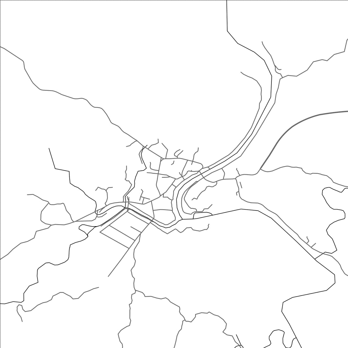 ROAD MAP OF GUANYIN, CHINA BY MAPBAKES