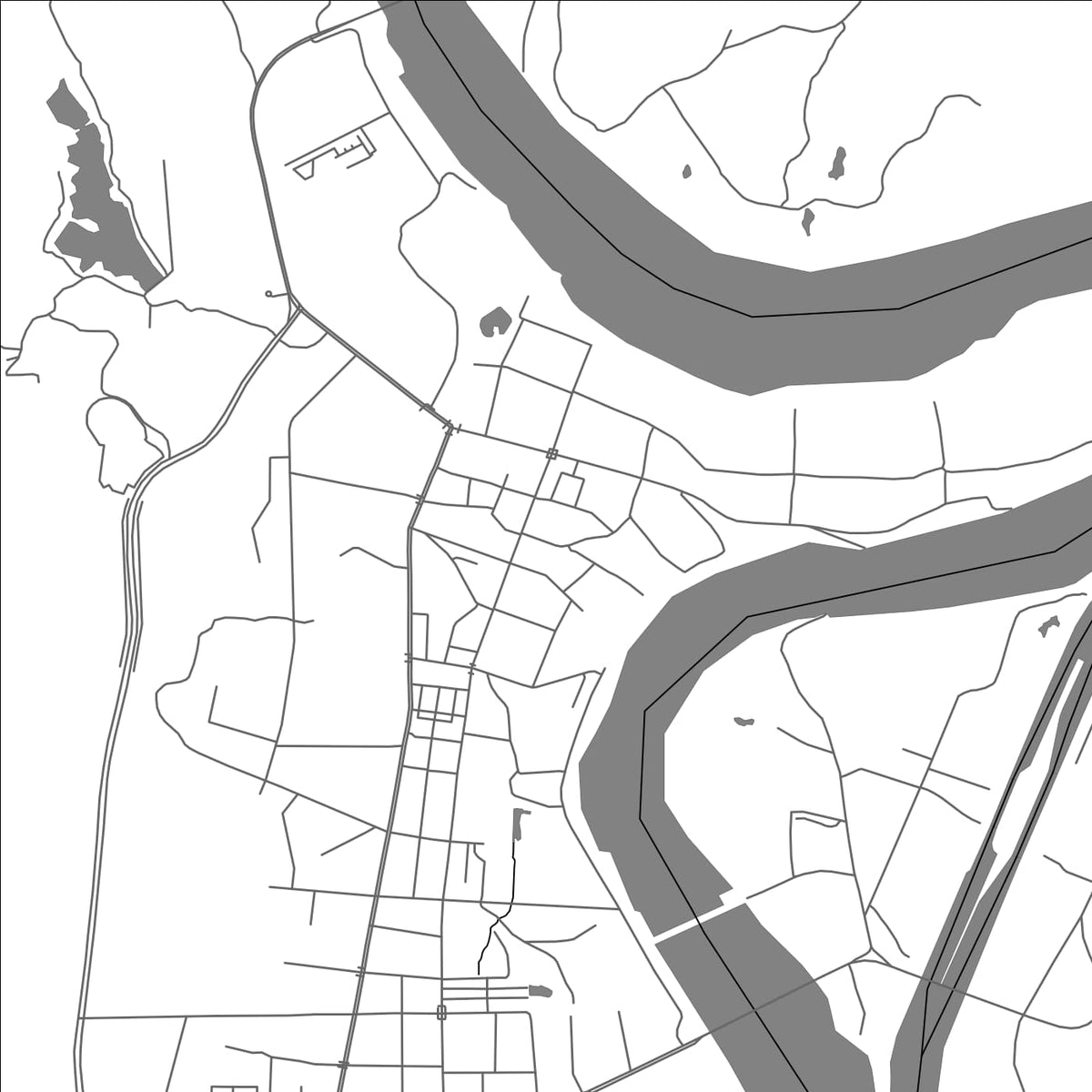 ROAD MAP OF GUIPING, CHINA BY MAPBAKES
