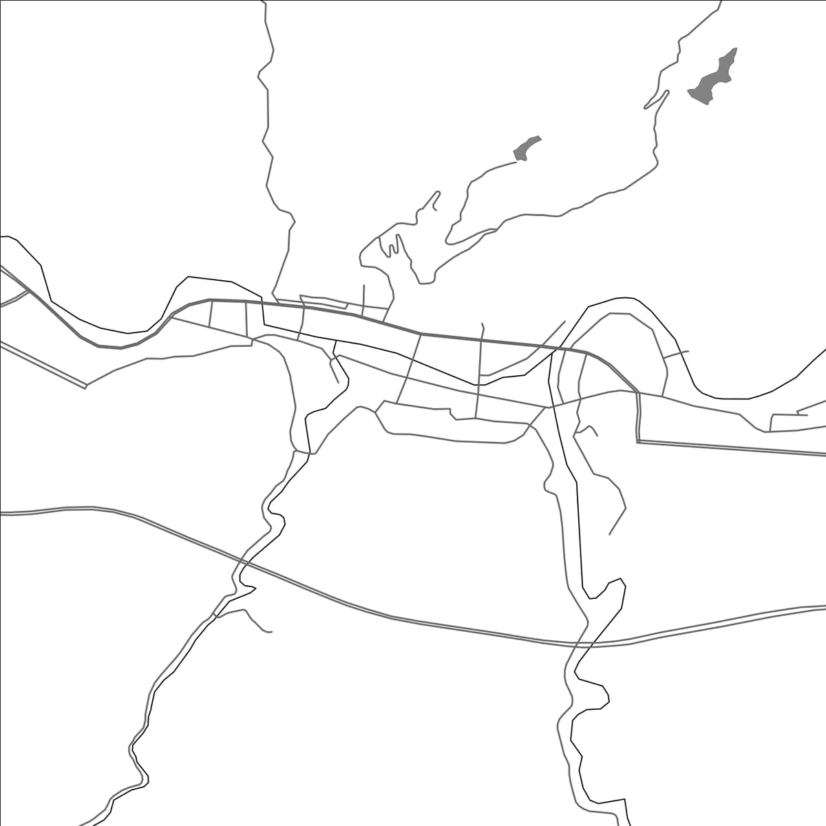 ROAD MAP OF GULIN, CHINA BY MAPBAKES