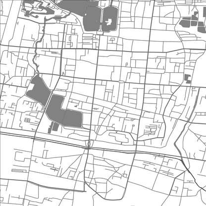 ROAD MAP OF GULOU, CHINA BY MAPBAKES