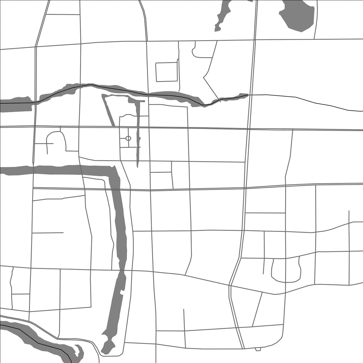 ROAD MAP OF GUSHU, CHINA BY MAPBAKES