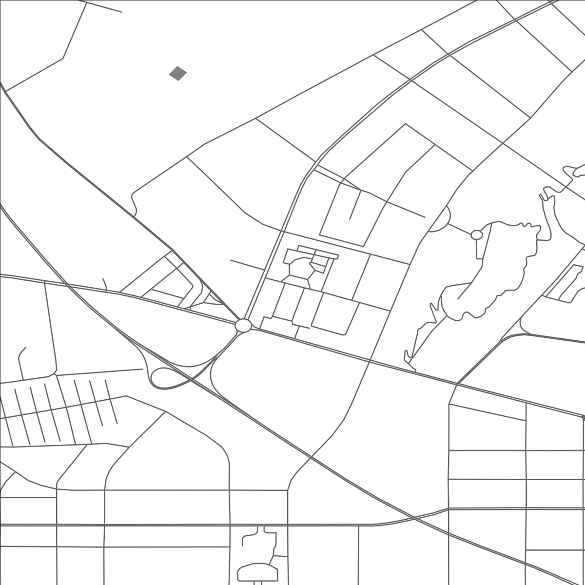 ROAD MAP OF GUYUAN, CHINA BY MAPBAKES