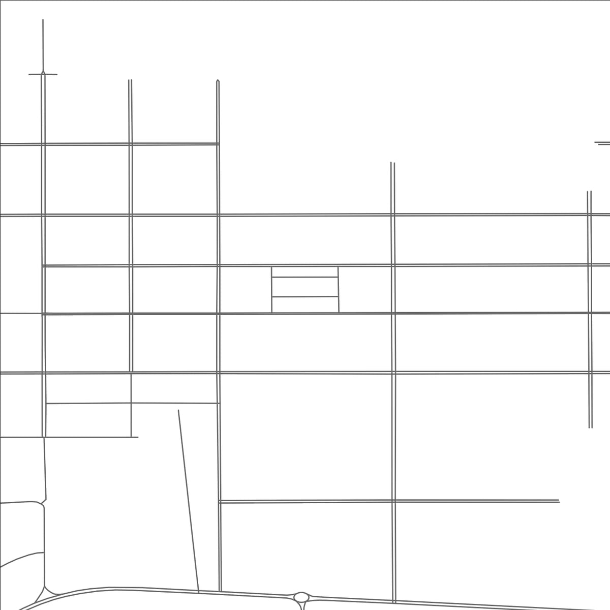 ROAD MAP OF HAILAR, CHINA BY MAPBAKES