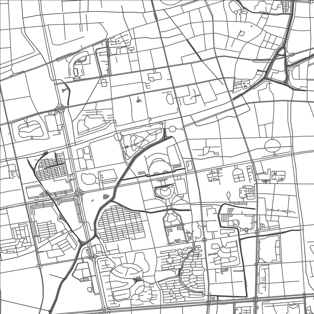 ROAD MAP OF HAINING, CHINA BY MAPBAKES