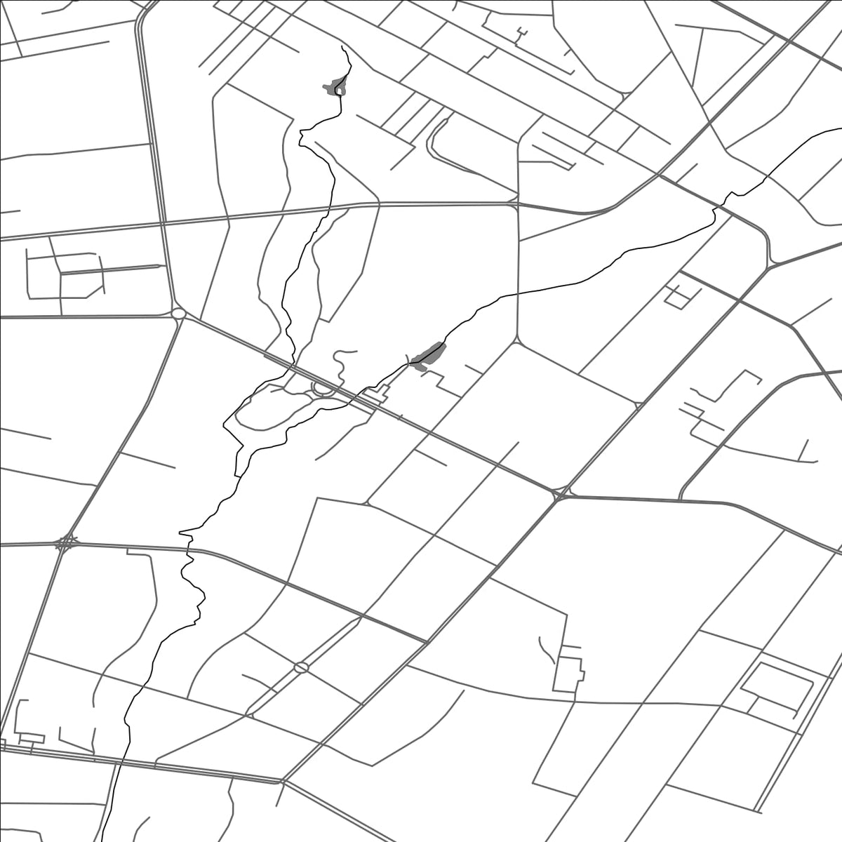 ROAD MAP OF HAMI, CHINA BY MAPBAKES