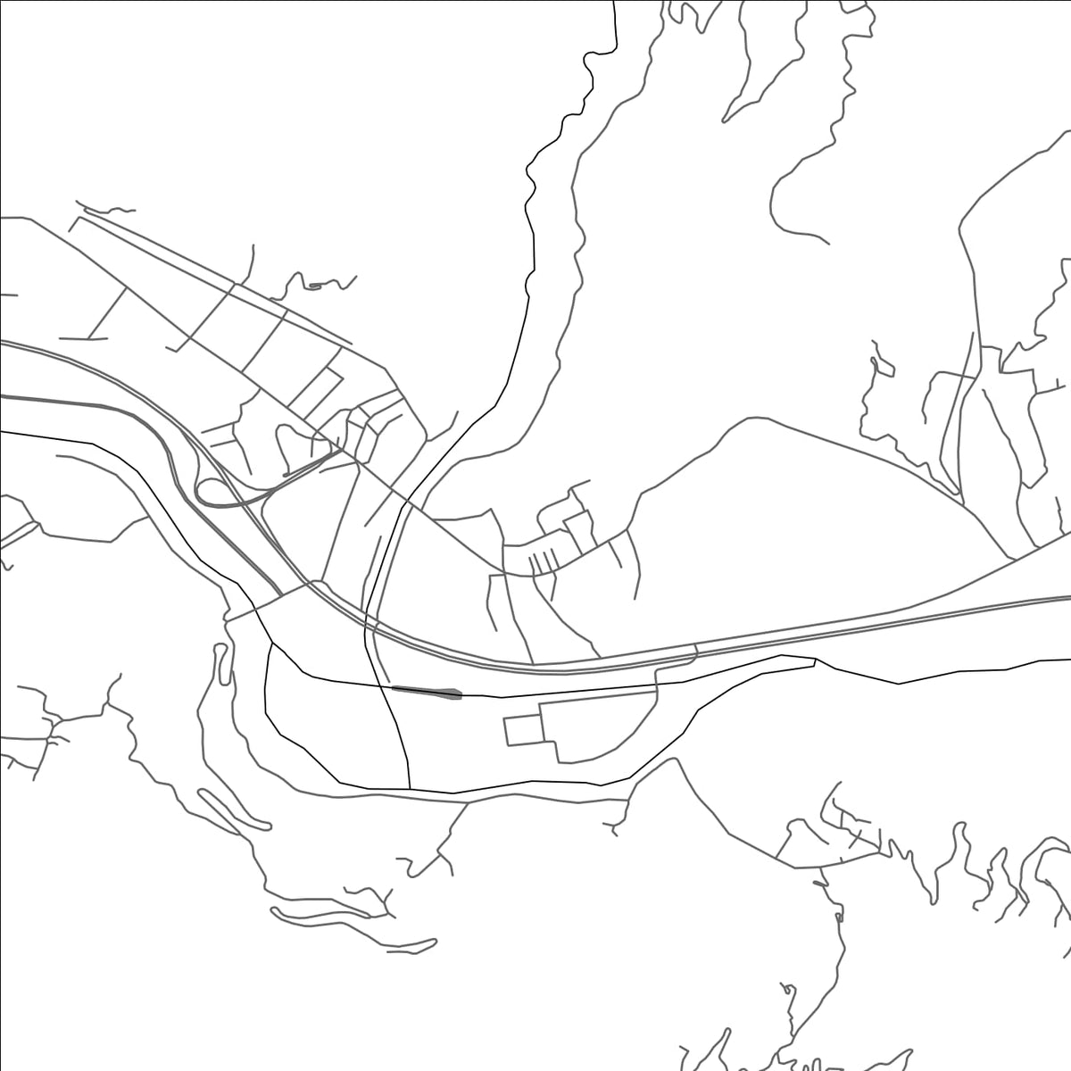 ROAD MAP OF HANWANG, CHINA BY MAPBAKES