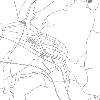 ROAD MAP OF HANYIN CHENGGUANZHEN, CHINA BY MAPBAKES