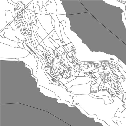 ROAD MAP OF HANYUAN, CHINA BY MAPBAKES