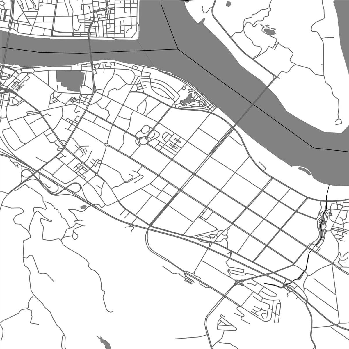 ROAD MAP OF HECHUAN, CHINA BY MAPBAKES