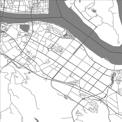 ROAD MAP OF HECHUAN, CHINA BY MAPBAKES