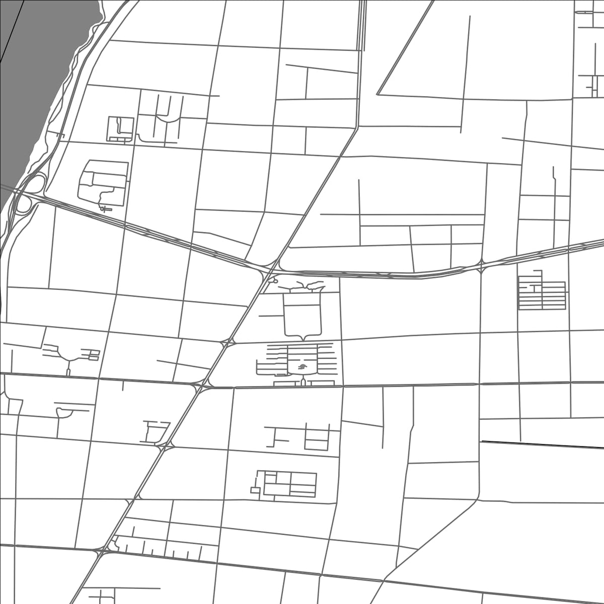 ROAD MAP OF HEDONG, CHINA BY MAPBAKES
