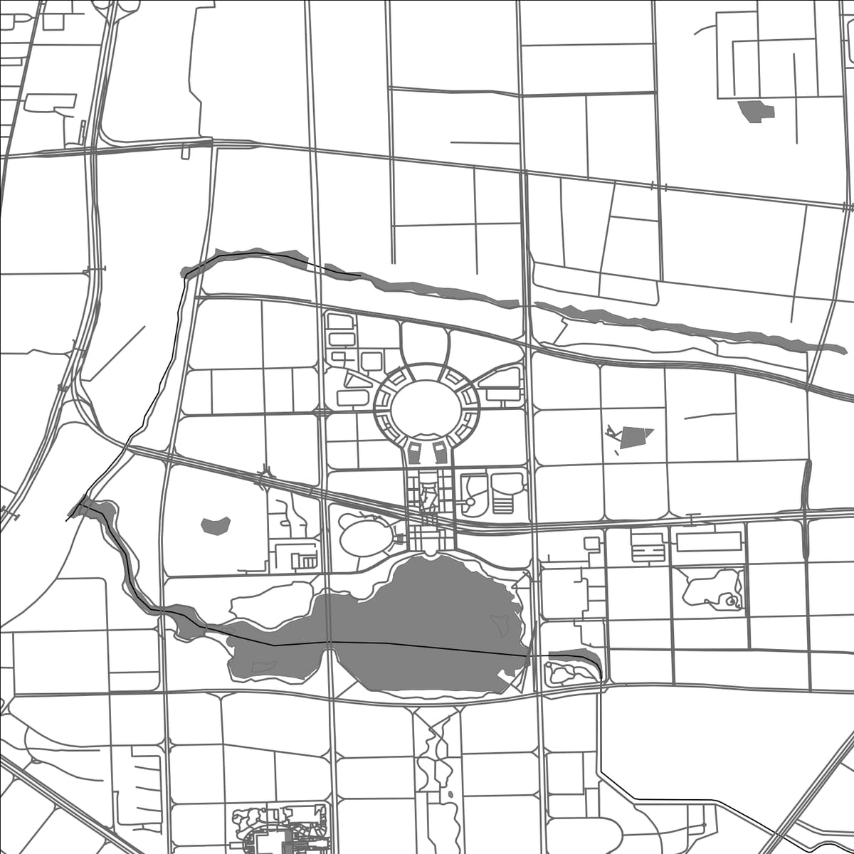 ROAD MAP OF HEFEI, CHINA BY MAPBAKES