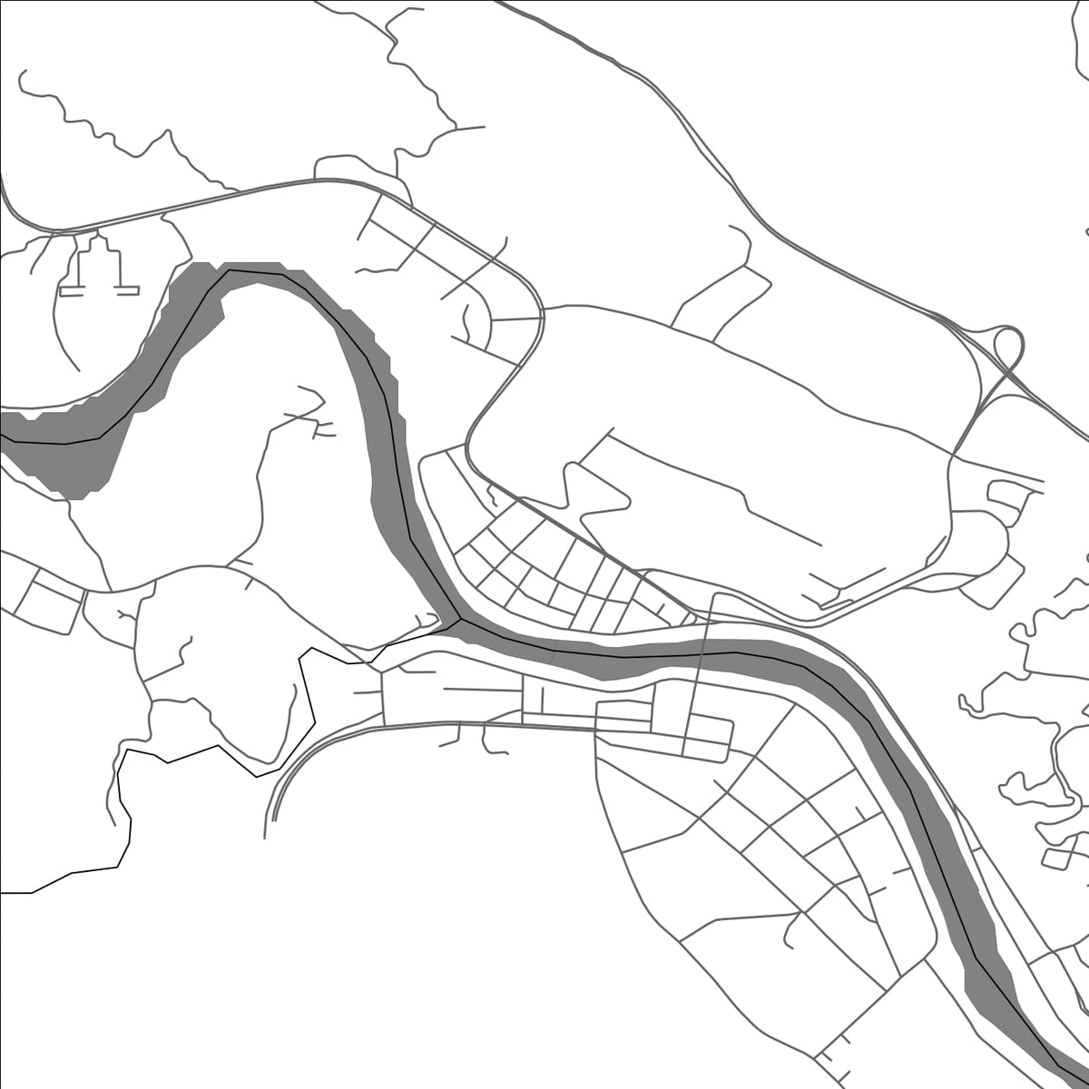 ROAD MAP OF HEKOU, CHINA BY MAPBAKES