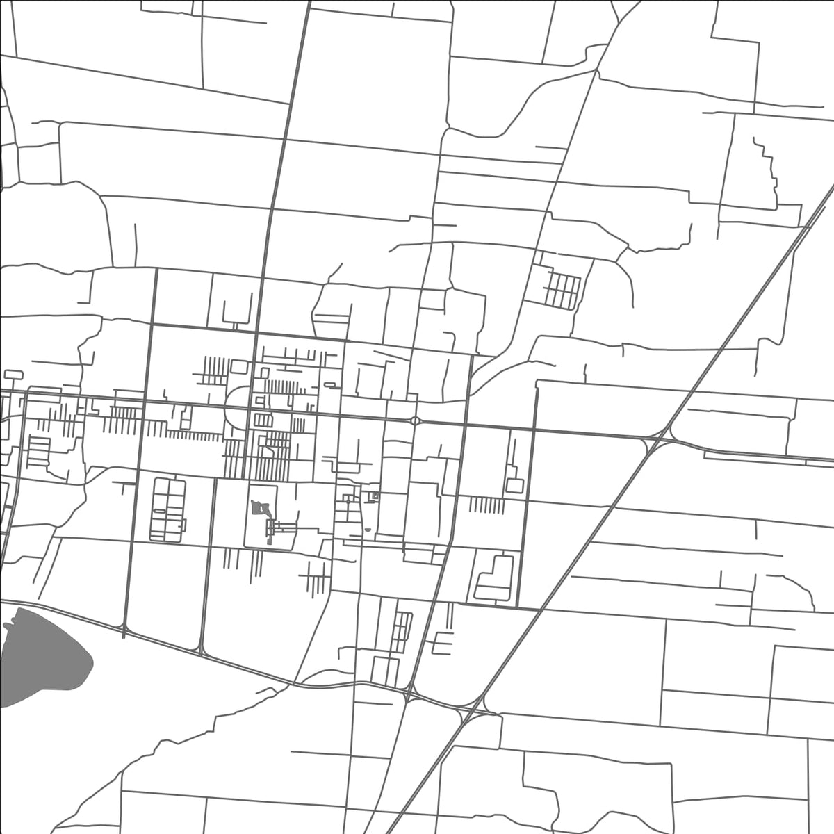 ROAD MAP OF HEQING, CHINA BY MAPBAKES