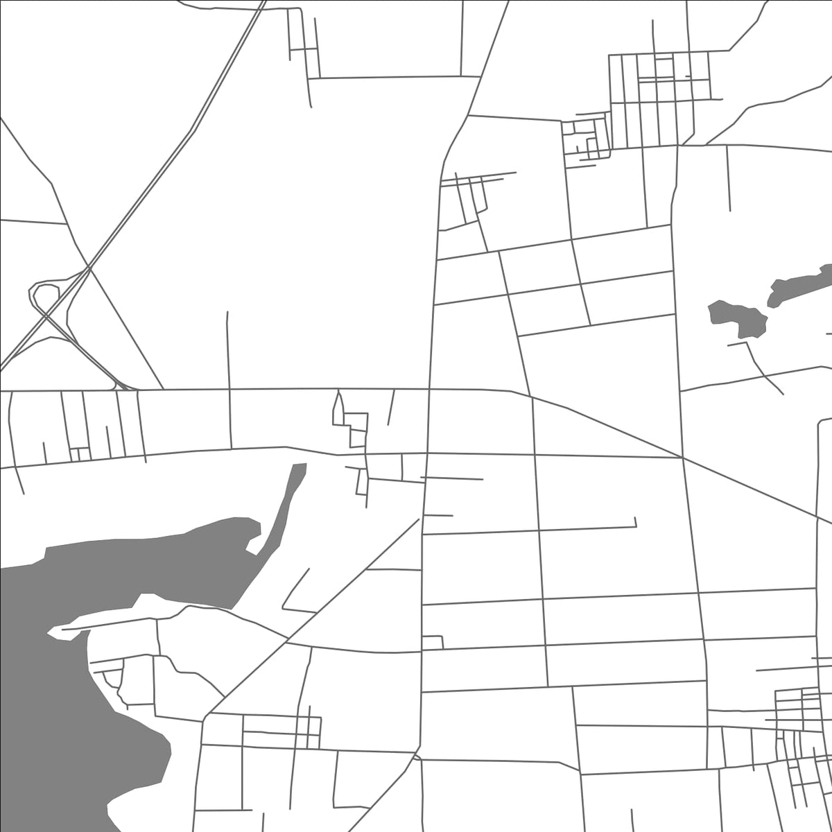 ROAD MAP OF HETOUDIAN, CHINA BY MAPBAKES