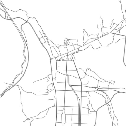 ROAD MAP OF HEZUO, CHINA BY MAPBAKES