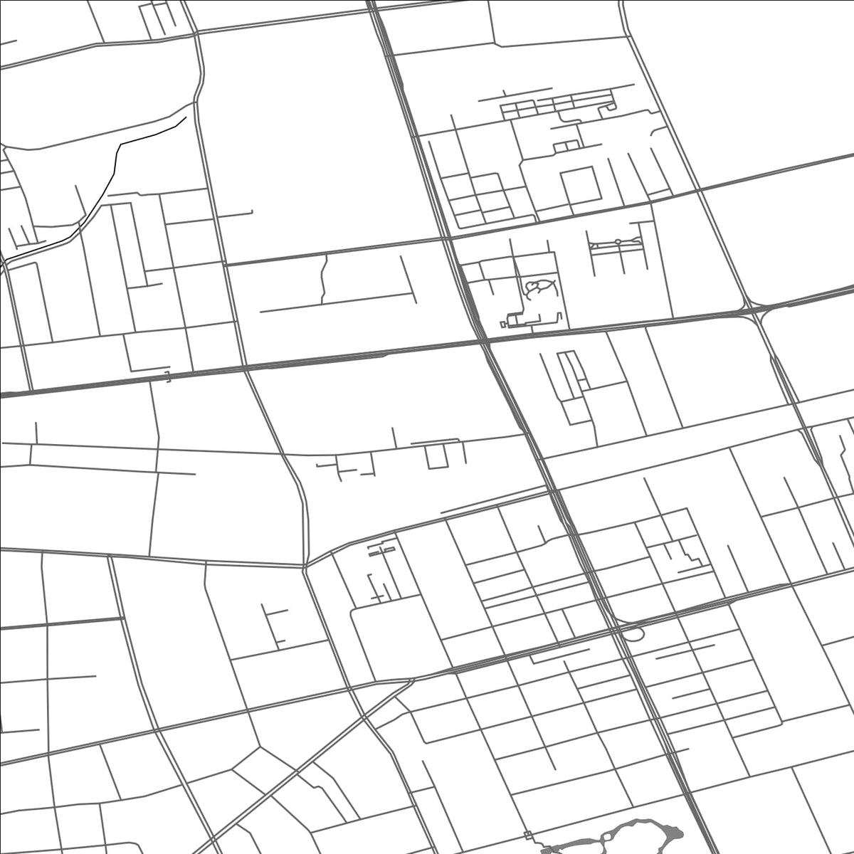 ROAD MAP OF HOHHOT, CHINA BY MAPBAKES
