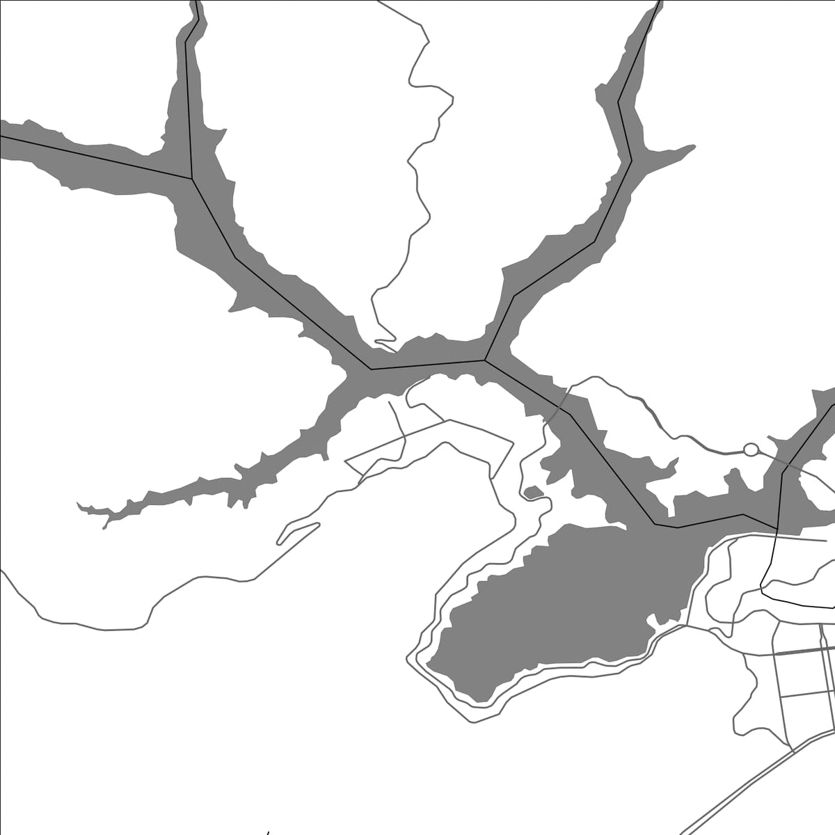 ROAD MAP OF HUACHENG, CHINA BY MAPBAKES