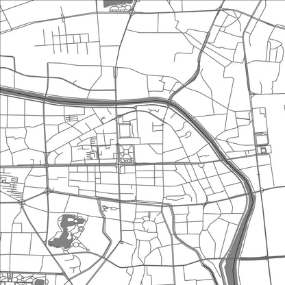 ROAD MAP OF HUANGLOU, CHINA BY MAPBAKES