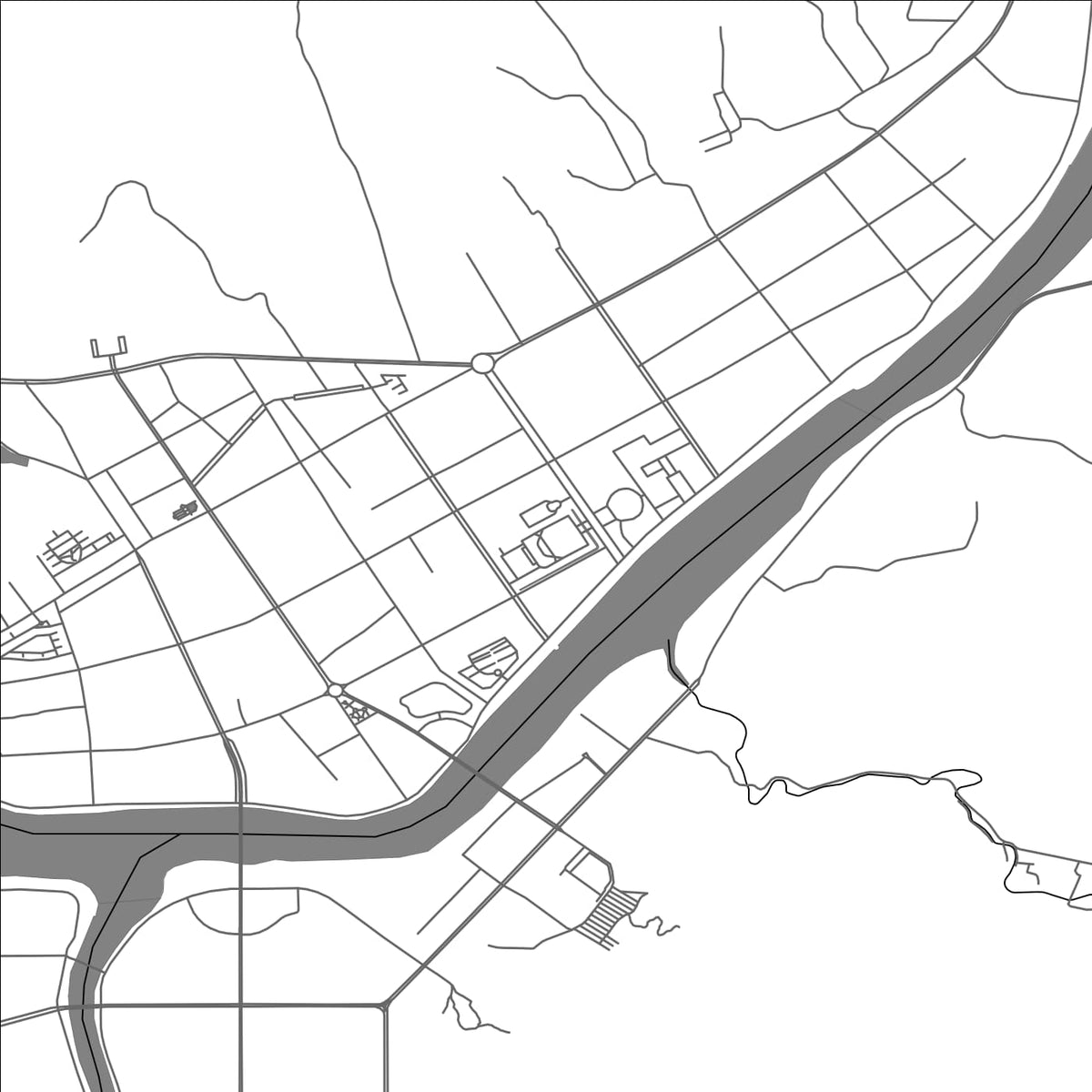 ROAD MAP OF HUANGSHAN, CHINA BY MAPBAKES