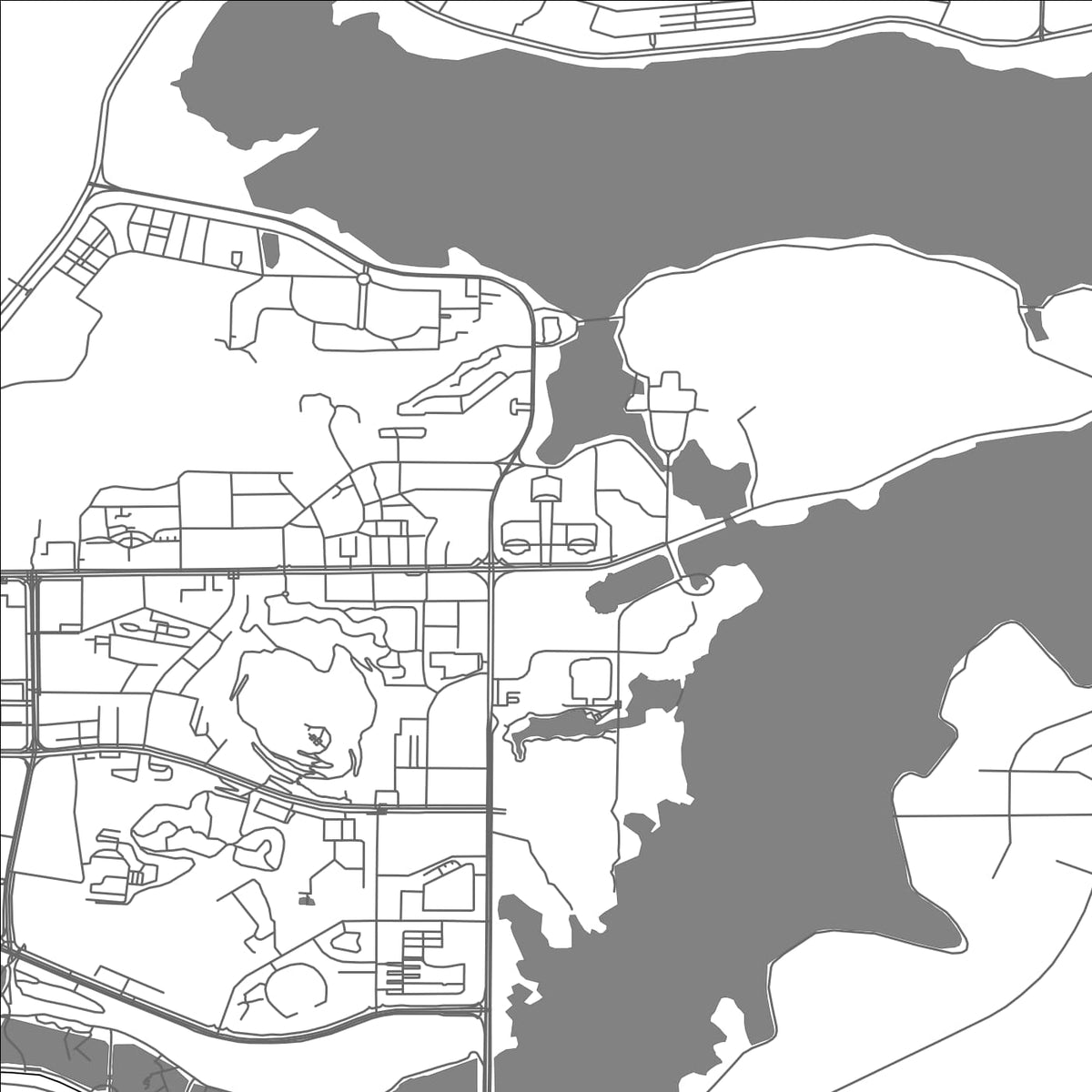 ROAD MAP OF HUANGSHI, CHINA BY MAPBAKES