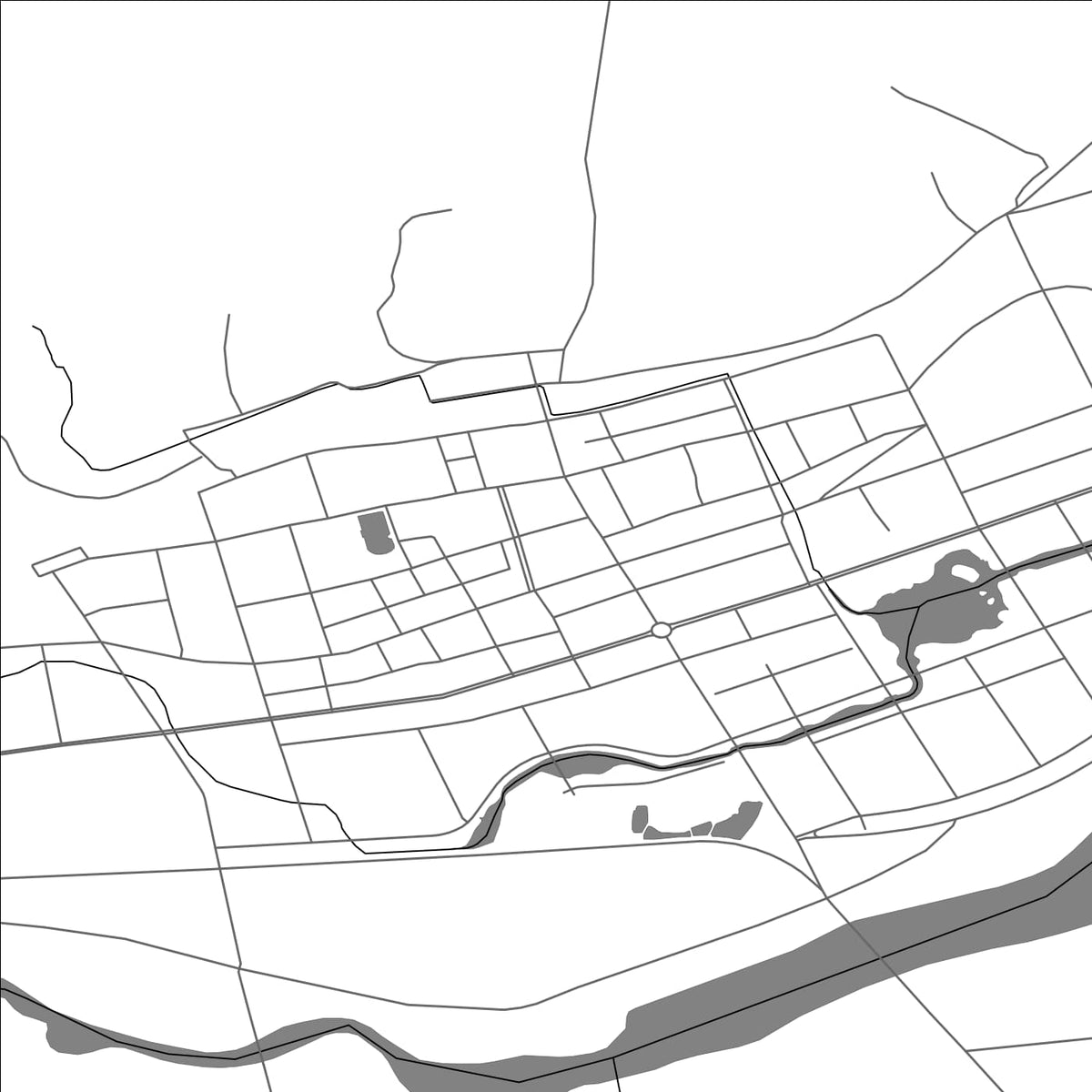 ROAD MAP OF HUINAN, CHINA BY MAPBAKES