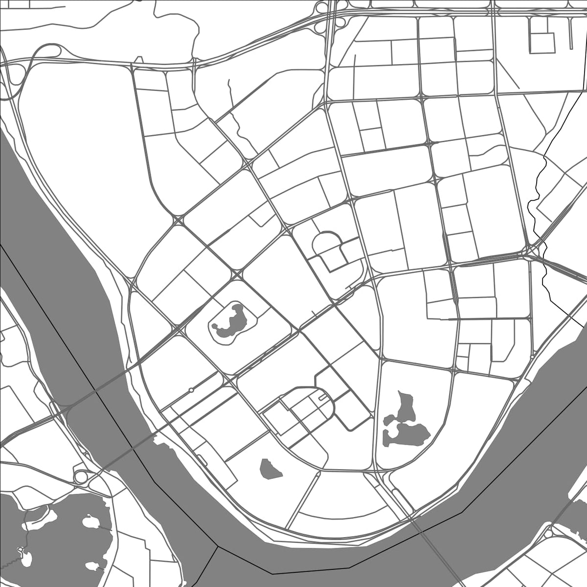 ROAD MAP OF HUIZHOU, CHINA BY MAPBAKES
