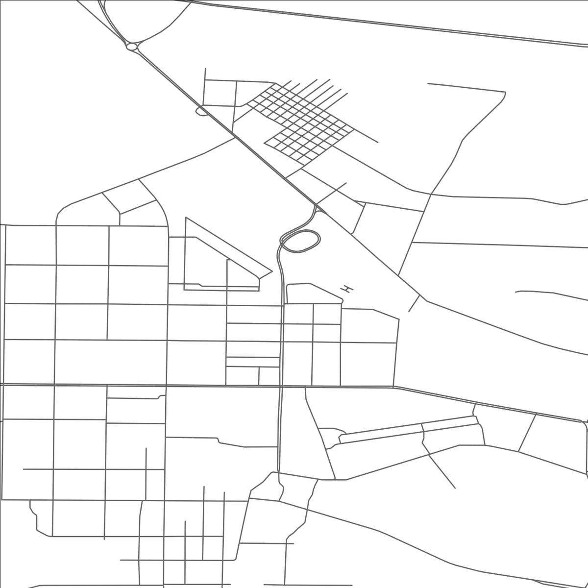 ROAD MAP OF JALAI NUR, CHINA BY MAPBAKES